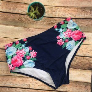 High Waisted Floral Bikini Bottoms